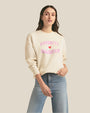 FAVORITE DAUGHTER | Favorite Daughter Heart Logo Sweatshirt | Gardenia