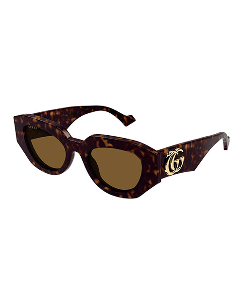GUCCI | GG Logo Woman Sunglasses | Havana