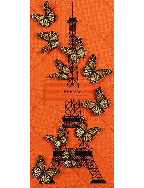 STEPHEN WILSON STUDIO | Hermes Eiffel Tower | 12"x26"