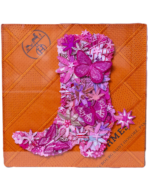 STEPHEN WILSON STUDIO | Hermes Pink Kinky Boot | 12x12