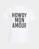 CINQ A SEPT | Howdy Mon Amour Embellished Tee | White