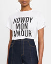 CINQ A SEPT | Howdy Mon Amour Embellished Tee | White