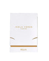Isola Verde Parfum white packaging with gold accents on a white background