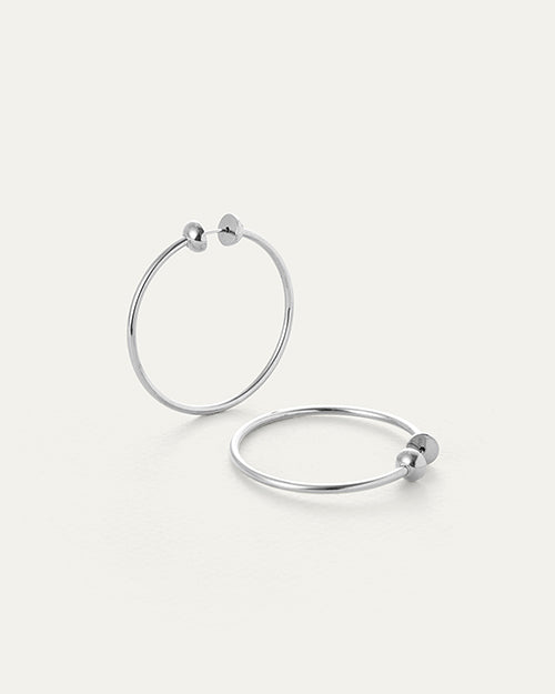 JENNY BIRD | Icon Small Hoop Earrings  | Silver