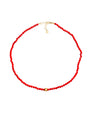 SUZANNE KALAN | Infinite Beaded Rondelle Necklace | Coral & Gold