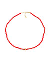 SUZANNE KALAN | Infinite Beaded Rondelle Necklace | Coral & Gold