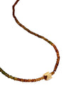 SUZANNE KALAN | Infinite Beaded Rondelle Necklace | Green Tourmaline & Gold