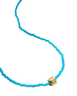 SUZANNE KALAN | Infinite Beaded Rondelle Necklace | Turquoise & Gold