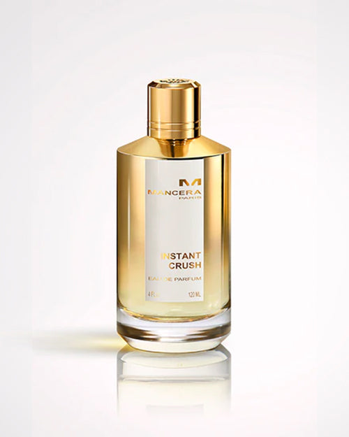 120ml Perfume bottle labeled 'Instant Crush' by Mancera on a white background