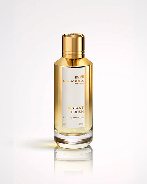 60ml Perfume bottle labeled 'Instant Crush' by Mancera on a white background