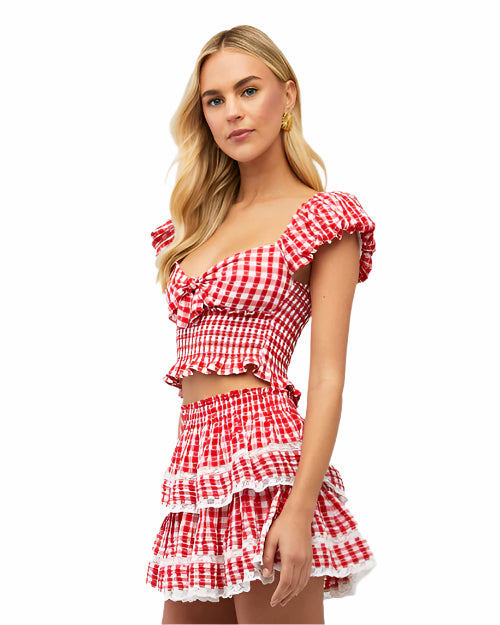 LoveShackFancy | Isalia Top | Cupid Bow Crows