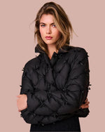 LoveShackFancy | Kasey Quilted Bow-Embellished Jacket | Black