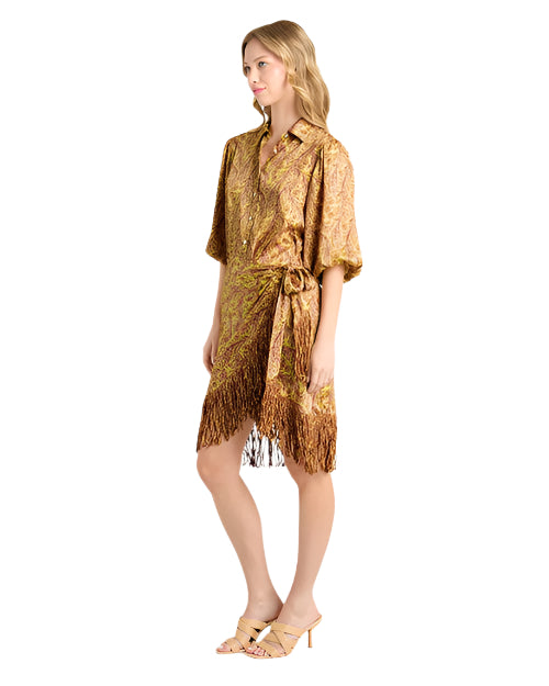 CINQ A SEPT | Charming Paisley Kember Dress | Lemon Grass Multi