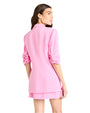 CINQ A SEPT | Short Sleeve Khloe Blazer | Magenta Mist