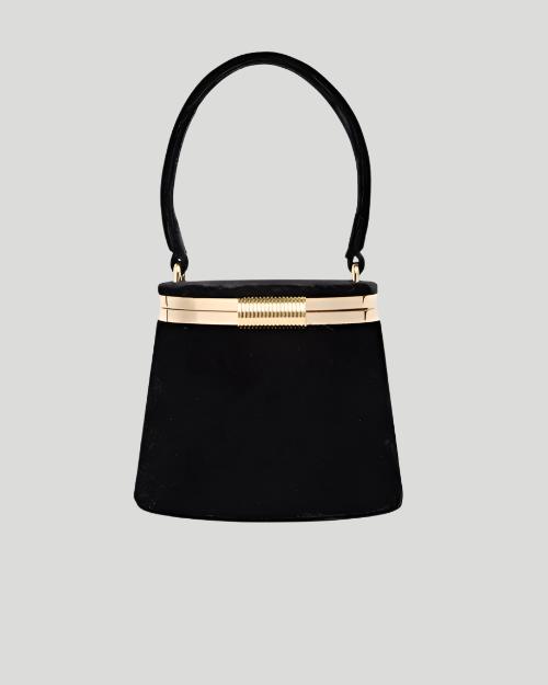 RETROFETE | Lesla Velvet Case Bag | Black