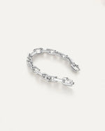 Full image of the silver chain bracelet 
