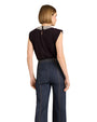 CINQ A SEPT | Layered Necklace Bella Tee | Black