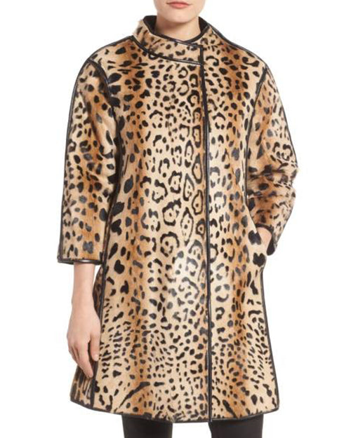 LINDA RICHARDS | Kidskin Coat | Leopard