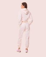 LoveShackFancy | Pierra Cotton Cropped Bow Hoodie | Pastry Pink