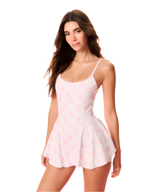 LoveShackFancy | Lunella Printed Active Dress | Victory White