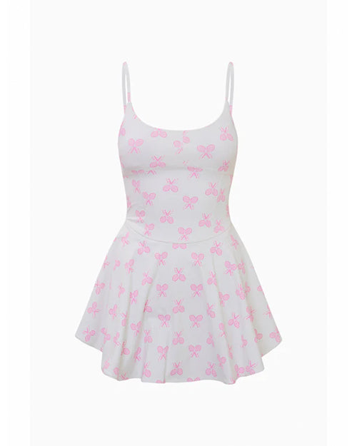 LoveShackFancy | Lunella Printed Active Dress | Victory White
