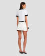 RETROFETE | Lyric knit Top | Optic White & Metallic Black