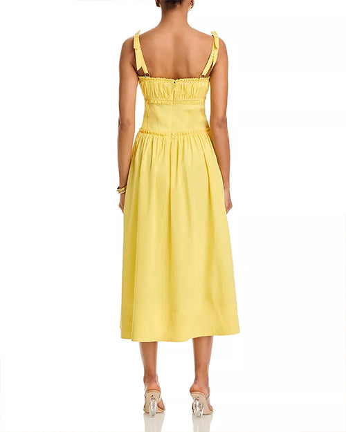 CINQ A SEPT | Maslow Dress | Yellow | FINAL SALE
