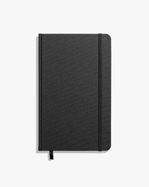 SHINOLA | Medium Hard Linen Journal | Black