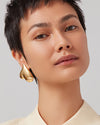 JENNY BIRD | Mega Art Heart Button Earrings | Gold