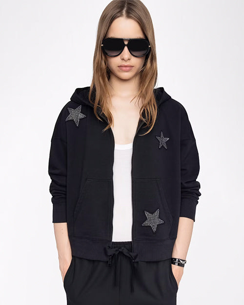ZADIG & VOLTAIRE | Mia Diamanté Sweatshirt | Black