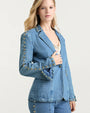 CINQ A SEPT | Studded Milly Jacket | Blue Haze