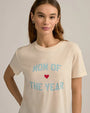 FAVORITE DAUGHTER |  Mom of the Year Tee | Gardenia & Baby Blue