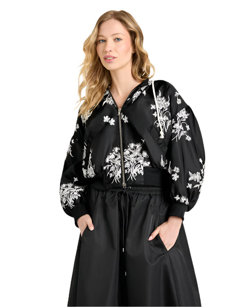CINQ A SEPT | Wildflower Whimsy Ollie Jacket | Black & Ivory – 29