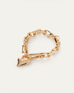 JENNY BIRD | Padlock Heart Chain Bracelet | Gold