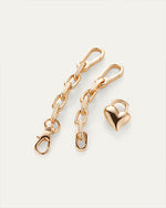 JENNY BIRD | Padlock Heart Chain Bracelet | Gold