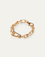 JENNY BIRD | Padlock Heart Chain Bracelet | Gold