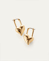 JENNY BIRD | Padlock Heart Earrings | Gold