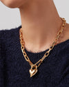 JENNY BIRD | Padlock Heart Pendant Necklace | Gold