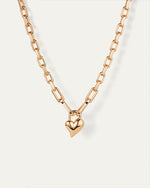 JENNY BIRD | Padlock Heart Pendant Necklace | Gold