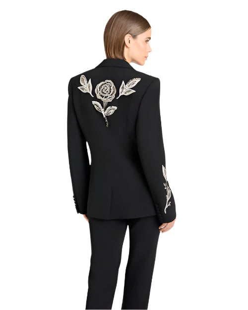 CINQ A SEPT | Metal Paisley Karlie Blazer | Black