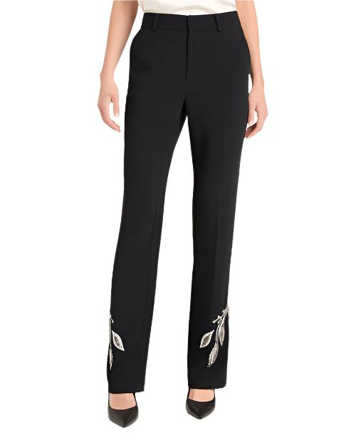 CINQ A SEPT | Metal Paisley Kerry Pant | Black