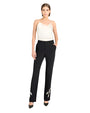 CINQ A SEPT | Metal Paisley Kerry Pant | Black