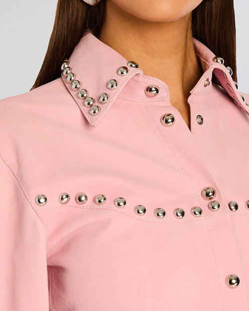 RETROFETE | Palmira Suede Shirt | Primrose
