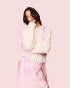 LoveShackFancy | Parson Alpaca-Blend Ribbon Pullover Sweater | Icy Blush