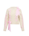 LoveShackFancy | Parson Alpaca-Blend Ribbon Pullover Sweater | Icy Blush