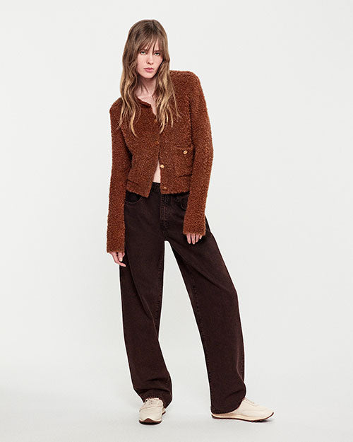 FRAME | Patch Pocket Cardigan | Camel | FINAL SALE – 29