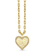 Large Icon Wallpaper Heart Charm Necklace on white background.