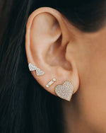 SYDNEY EVAN | Baguette & Round Bezel Stud Earrings