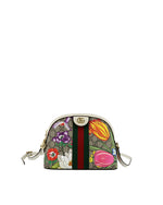 GUCCI | Small Ophidia Dome Shoulder Bag | Flora GG Coated Canvas