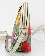 GUCCI | Small Ophidia Dome Shoulder Bag | Flora GG Coated Canvas